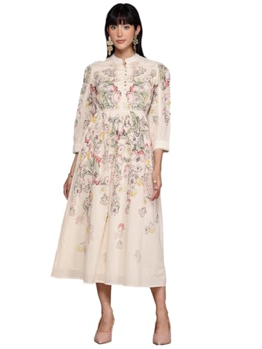 Label RITU KUMAR Ecru Bryony Long Dress