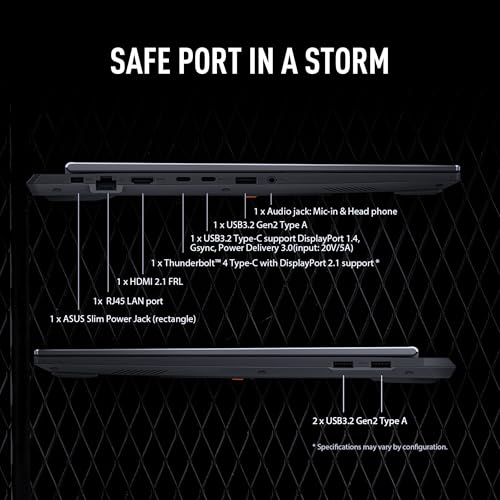 ASUS TUF F16, 14th Gen, Smartchoice,Intel Core i7 14650HX, Gaming Laptop(RTX 5060-8GB/16GB/1TB /FHD+/16"/165Hz/90WHrs/Windows 11/M365 Basic (1Year)*/Office 2024/Jaeger Gray/2.2 Kg) FX608JMR-RV049WS