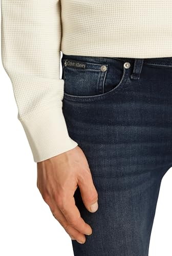 Medium-Wash Skinny Fit Mid Rise Jeans Blue Black