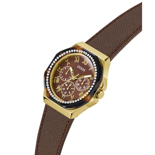 GUESS Analog Brown Dial Women's Watch-GW0753L3