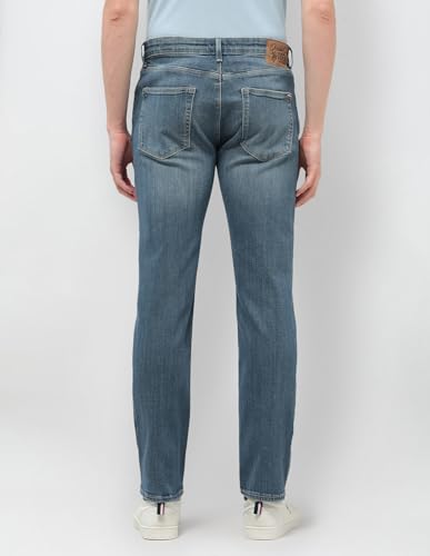 U.S. Polo Assn. Denim Co. Men's Harold Slim Straight Fit Blue Jeans (UDJEN2006_Blue_30)