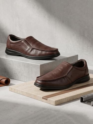 Bata Prime Slipon Men Formal Slip-on Shoes - Dark Brown (8 UK) (8554555)