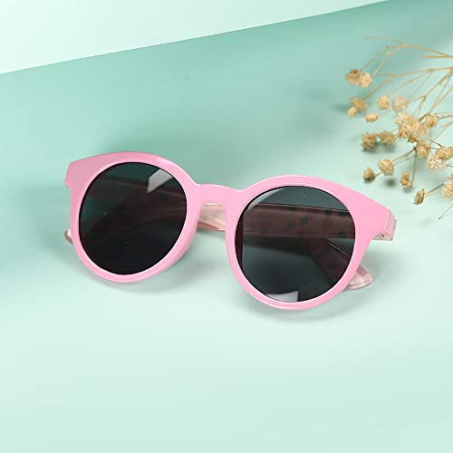 Carlton London Girl's Black Lens & Pink Cateye Sunglasses