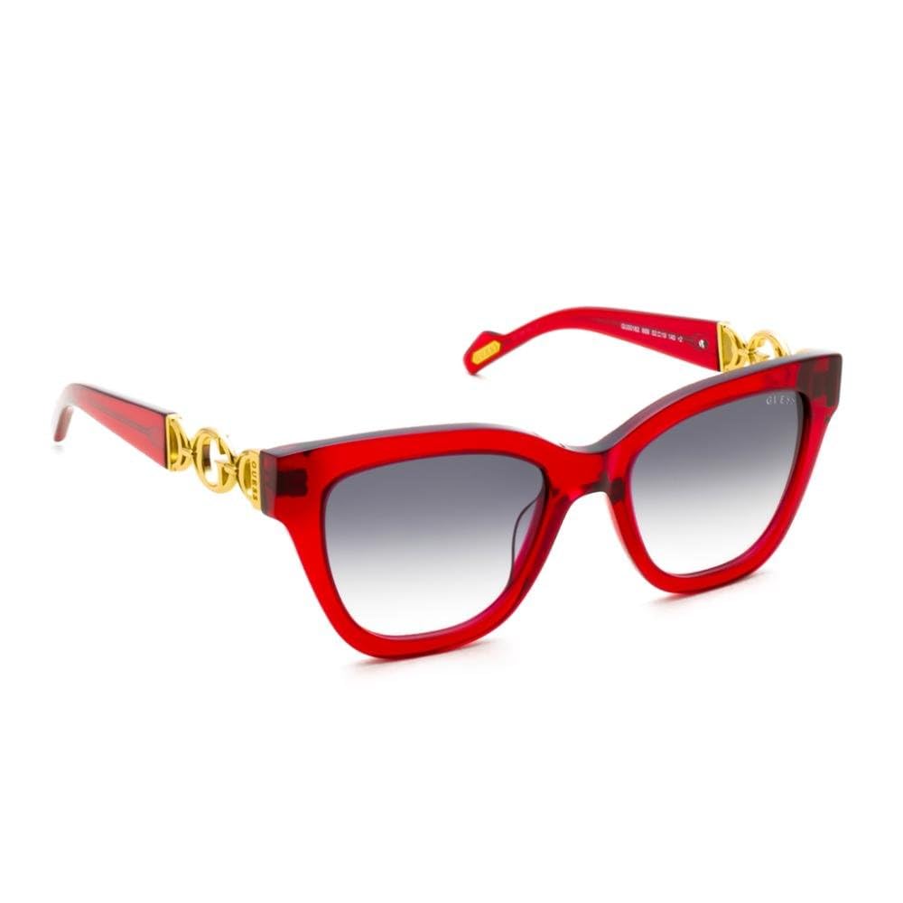 GUESS 100% UV protecetd | Gradient | Medium | Full Rim | Square | Frame: Red | Lens: Grey
