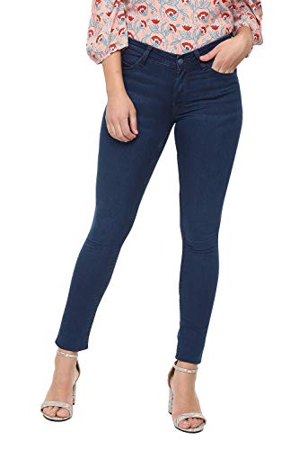 Allen Solly Women's Slim Fit Jeans (AHDNCSSPS21180_Blue_72)