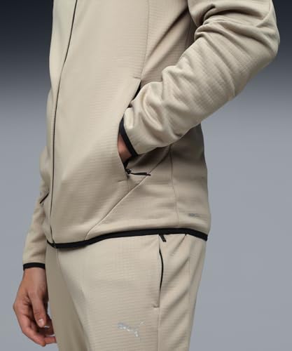 Puma | EVOSTRIPE Men's Warm Full-Zip Hoodie | Ice Coffee | XS