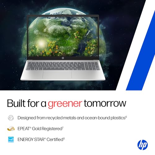 HP 15, AMD Ryzen 3 7320U (8GB DDR4, 512GB SSD) FHD, Anti-Glare, Micro-Edge, 15.6''/39.6cm, Win11, M365 Basic(1yr)* Office24, Silver, 1.59kg, fc0500AU, FHD Camera w/Privacy Shutter Laptop