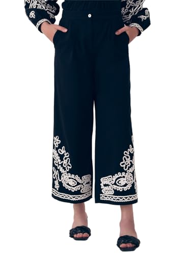 VERO MODA Women Straight Fit High-Rise Black Trouser