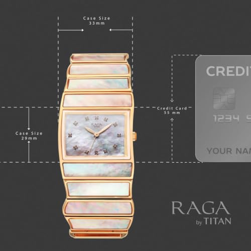 Titan Raga Women Power Pearls 2.0 Mother of Pearl Dial Watch - 2808WM01F