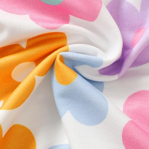 Hopscotch Baby Girls Floral Print Full Sleeves Multicolor Jeans set For Ages (9-12 Months)