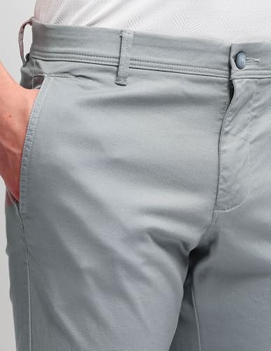 Arrow Sport Men's Textured Bronson Slim Fit Trousers