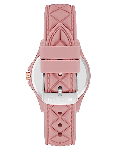 Nine West Women's Patterned Silicone Strap Watch