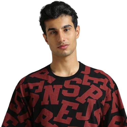 Pepe Jeans Men's Oversized Fit T-Shirt (PM509813_Black