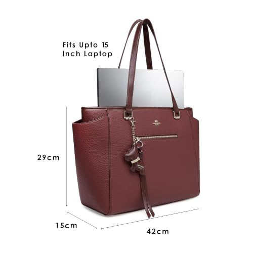 Akiki London Women's Cambridge Tote Handbag | Upto 15 Inch Laptop | Tote Bag for Work | Ladies Purse | Stylish Shoulder Bag | Gift for Women