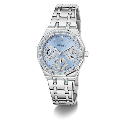 GUESS Ice Blue Round Dial Analog Women's Watch - GW1009L1