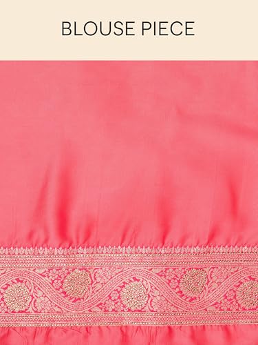 MOHEY Women's Art Silk Embroidered & Embellished Saree(Pink)