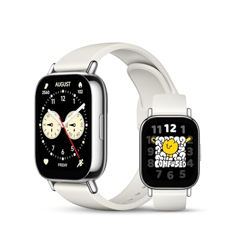 Rᥱdmi Watch 5 Lite | 1.96" Amoled Display | Advanced in-Built GPS | 5 ATM Water Resistance | Bluetooth Calling with AI Noise Reduction | Always on Display | Light Gold | A+ Condition