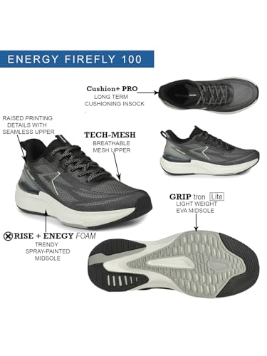 Power Men's Oxford Sports Shoes - Black 7 (UK)