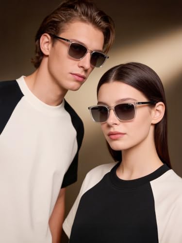 IRUS Men Rectangular sunglasses | 100% UV protection and polarized | Small Size | Green Polarized Tri Acetate Cellulose lens