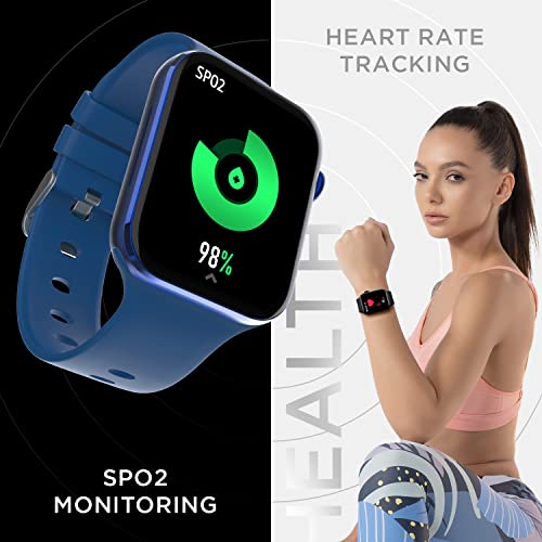 Fire-Boltt Visionary 1.78" AMOLED Bluetooth Calling Smartwatch with 368 * 448 Pixel Resolution, Rotating Crown & 60Hz Refresh Rate 100+ Sports Mode, TWS Connection, Voice Assistance (Blue)