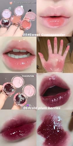 Cappuvini Sweetheart Cat Ring Lip Gloss | Non-Transfer Smudge Proof Lip Stain | Coffee Peach Nude Berry Queen Lipstick Colors | Cute Wearable Ring Design | Jelly Texture Glass Lip Effect | Buildable Coverage Full Pigment Glossy Finish | Light Texture for