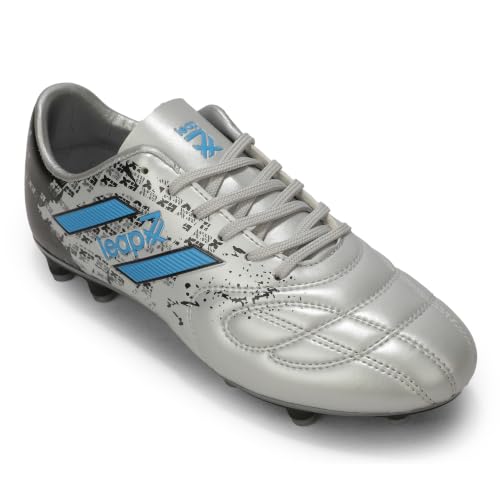 Liberty LEAP7X ACTIVE-606 Grey Sports Lacing Football Shoes for Kids - 5