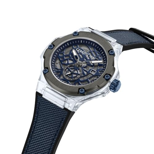 Cerruti 1881 Watch for Men with Black Dial in 52 MM, strap