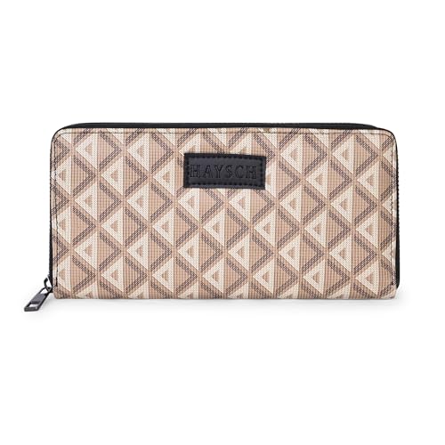 HAYSCH Women's Long Clutch Wallet, Brown