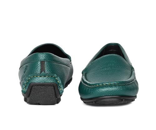 LOUIS STITCH Women’s Peacock Blue Premium Slip-On Loafers | Elegant Solid Slip-On Comfort Shoes for Casual and Formal Wear | Slip-On Loafer Shoes for Women | LSLD-BLR-PLPB | UK-6