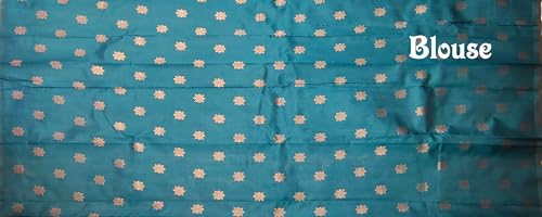 SREE KUMARAN Women's Kanchipuram Kubera Silk Pure Pattu Sarees With Blouse (VSK325-12)