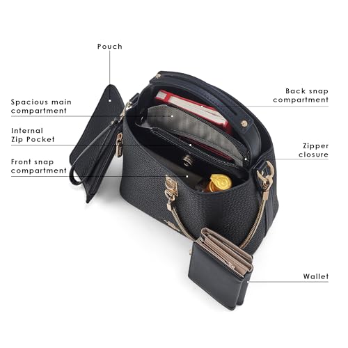 Akiki London Women's Oxford Small Crossbody Dome Sling Bag | Ladies Purse Handbag | Gift for Women