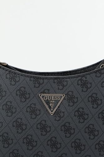 GUESS Noelle Top Zip Shoulder Bag, Coal Logo, One Size