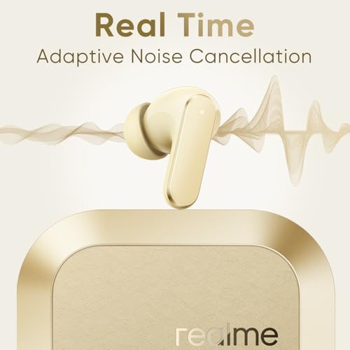 realme Buds Air 8,11mm+6mm Dual Dynamic Bass Drivers,58Hrs Playtime, 55dB ANC,6 Mic ENC, 45ms Low Latency, 360° Spatial Audio, Hi-Res LHDC, IP55 Dust & Water Resistant, BT V5.4 (Master Grey)