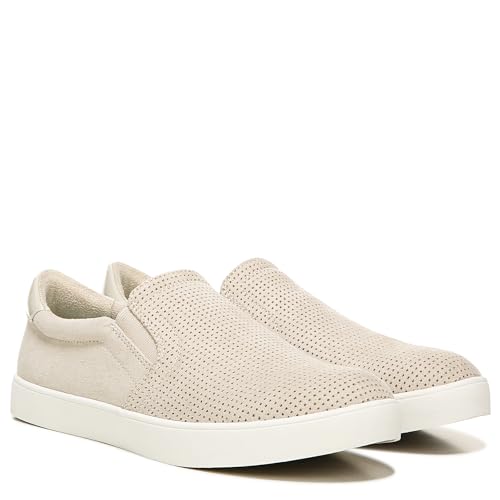 Dr. Scholl's Women's Madison Sneaker, Oyster Microfiber, 8.5 Wide
