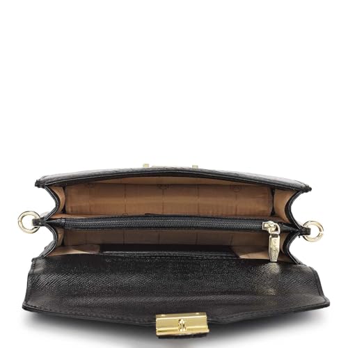 Da Milano Leather Shoulder Bag for Women - Black