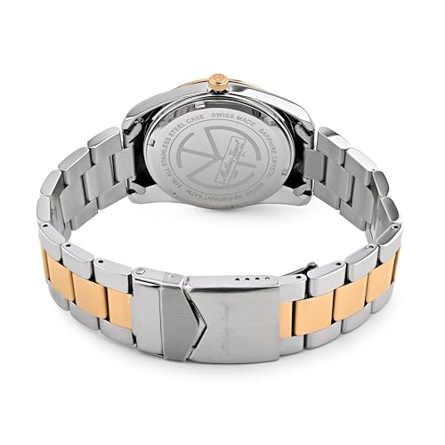 Mathey-Tissot Swiss Made Mathy I Day-Date Quatrz Black Dial Analog Watch for Men - H453RN