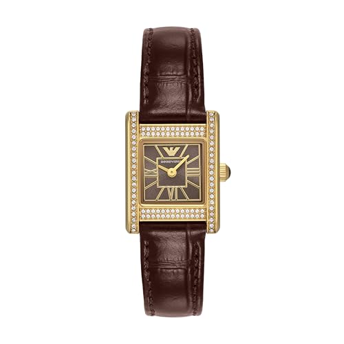 Emporio Armani Brown Quartz Leather Watch AR11705