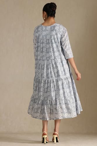 Soch Women's Cotton Below Calf Length Dress (EWS5KU61267_Grey