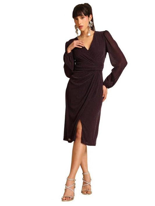 Kazo Manny Midi Dress Purple