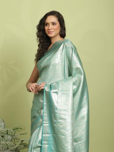 Meena Bazaar Women's Art Silk Saree | Elegant Designer Silk Saree | Soft Lightweight Traditional Ethnic Saree for Wedding, Festival, Party & Special Occasions