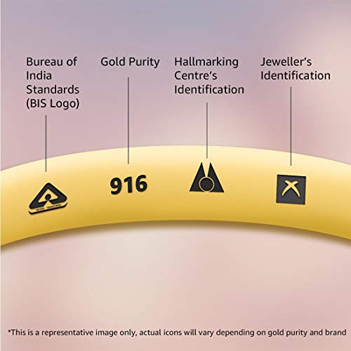 P.C. Chandra Jewellers 22k (916) Yellow Gold Chain for Women