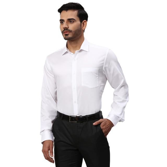 Park Avenue Regular Fit White Formal Shirt for Men