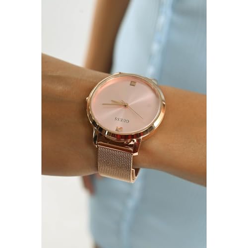 Guess Nova Round 40mm Pink Dial Analog Women Watch - GW0458L3