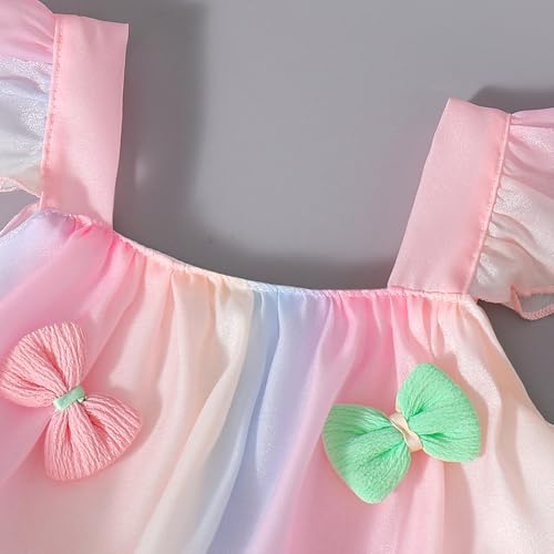 Hoscotch Girls Solid Pink Short Sleeves Short Set For Ages (2-3 Years)