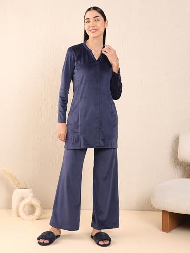 Sweet Dreams Women's Solid Kurti Pyjama Set
