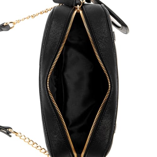 Guess Women's Black Solid Crossbody Bag| Ladies Purse Handbags | Gift For Ladies