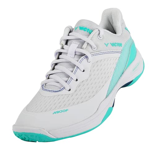 VICTOR A900F-AR-245 All-Around Series Women's Professional Badminton Shoe with F-Shape 2.5 UK-6, White/Green