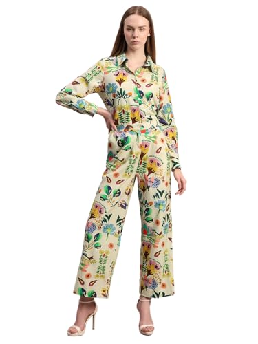 VERO MODA Women's Straight Fit High-Rise Multicolor Pants