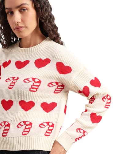 VERO MODA Womens Acrylic Round Neck Sweater