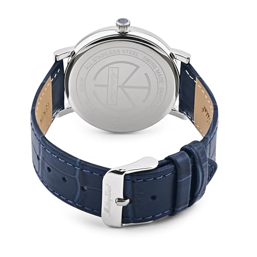 Mathey-Tissot Swiss Made Monsoon Day-Date Quatrz Blue Dial Analog Watch for Men - H7918ALBU